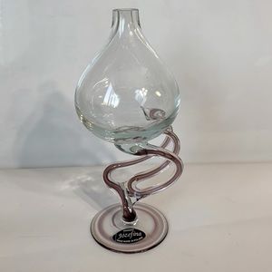 JOZEFINA Krozno Vintage hand blown glass vase from Poland. Rare